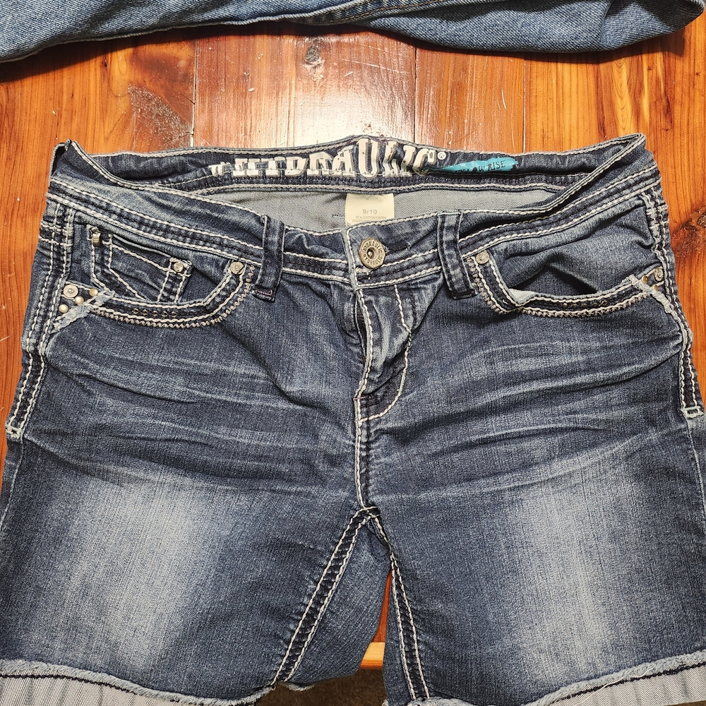 Hydraulic Dark Blue Denim Shorts